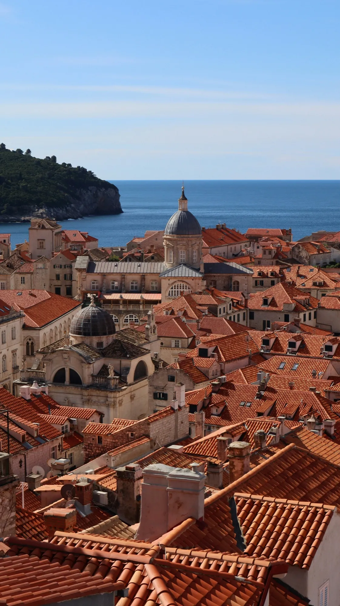 Dubrovnik's terracotta rooftops, the gateway to the Servus walking tours of the old town